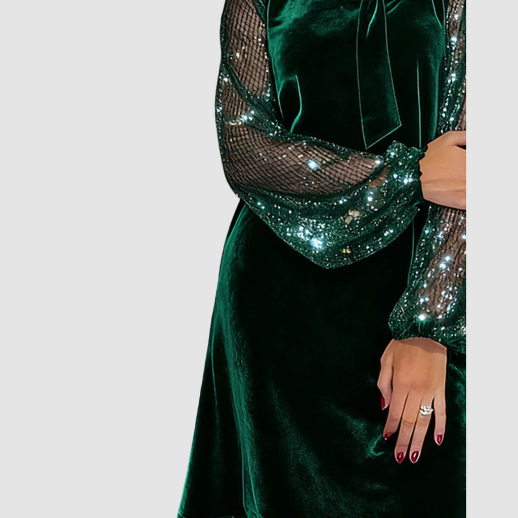 Martina™ Elegant Suede Dress