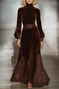 Serene™ Elegant Suede Maxi Dress