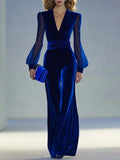 Trisha™ Elegant Suede V-Neck Jumpsuit